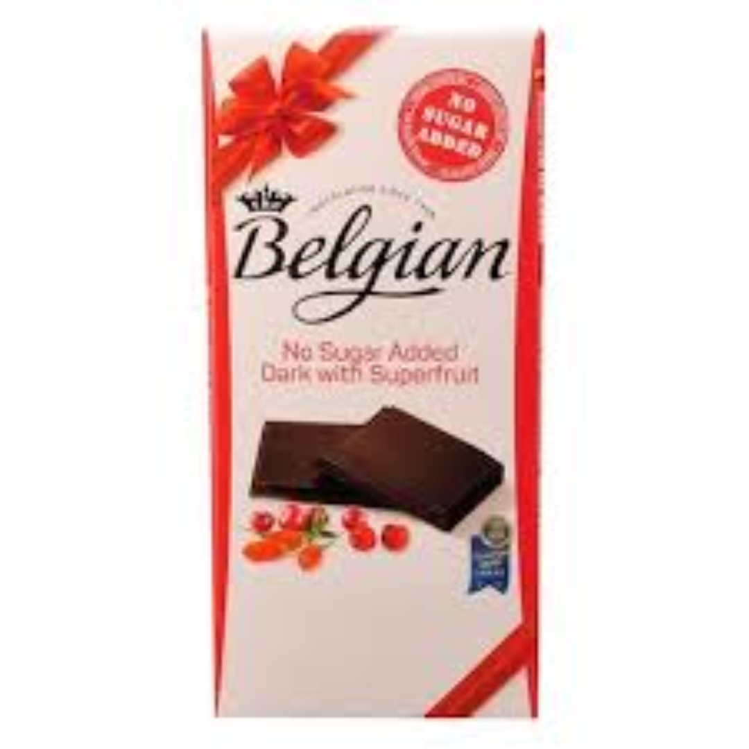 THE BELGIAN NAS DARK CHOC W/SUPERFRUIT